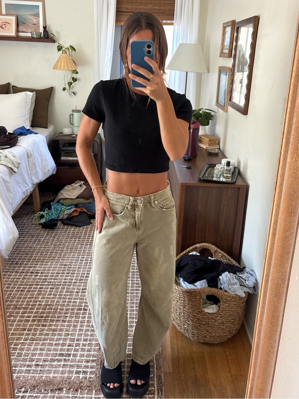 Women’s Black crop top